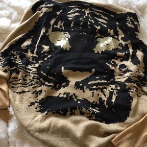 Sequin Tiger Cocoon Cardigan